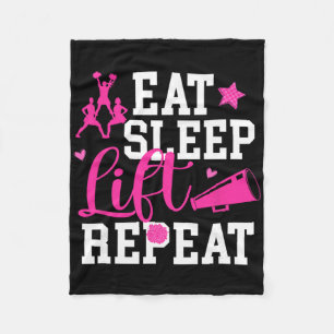 Cobertor De Velo Comer Dormir Levantar Alegria Se Cheerleading Se C