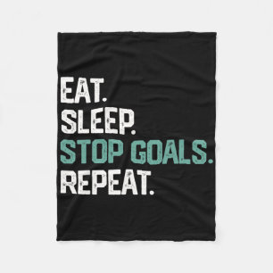 Cobertor De Velo Comer Dormir Parar Metas Repetir Camisa Goleiro Fu