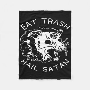 Cobertor De Velo Comer Lixo Salve Satanás Pijama de Natal Combinand