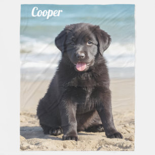 Cobertor De Velo Comfy Labrador Personalizado