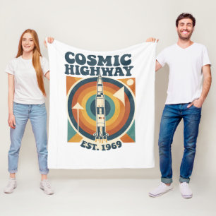 Cobertor De Velo Comic Highway – Diversão Pop Art para Fãs de Quadr