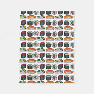 Cobertor De Velo Comida Japonesa Sushi Tuna Roll Salmon Nigiri Comi