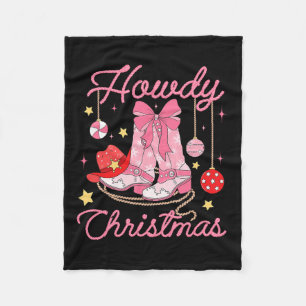 Cobertor De Velo Como a vovó ocidental de Natal Boots Pink Xmas Pa