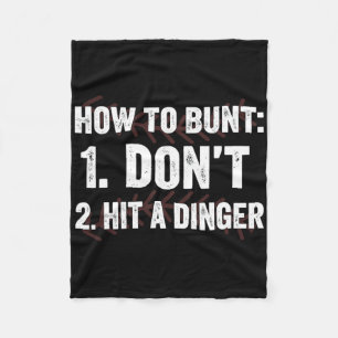 Cobertor De Velo Como fazer Bunt Não Acerte um Rebatador de Dinger