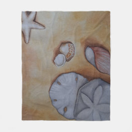 Cobertor De Velo Conchas na costa