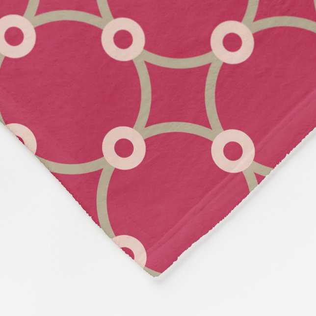 Cobertor De Velo Conectividade nuclear - magenta - padrão uniforme (Quina)