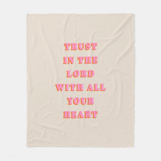 Cobertor De Velo Confiança No Lorde Proverbs 3:5-6 Bíblia Verse Cot