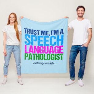 Cobertor De Velo Confie em mim, eu sou um Patologista de Língua de