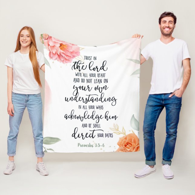 Cobertor De Velo Confie no Lorde Flóral (In Situ)