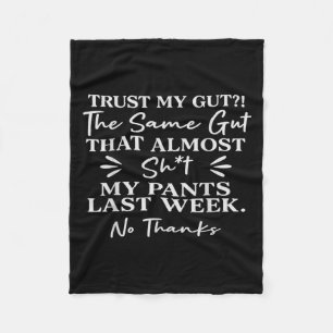 Cobertor De Velo Confie no meu instinto o mesmo instinto que as min
