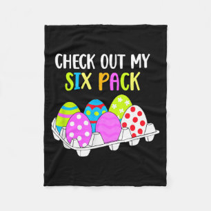 Cobertor De Velo Confira Meu Six Pack Ovo de Páscoa Divertido Abs T