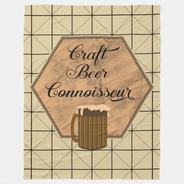 Cobertor De Velo Conhecedor de Cerveja Artesanal (Frente)