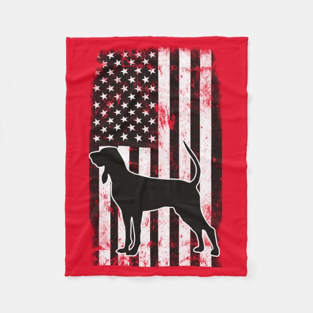 Cobertor De Velo Conhound & American Flag (Frente)
