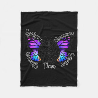 Cobertor De Velo Consciência da Epilepsia Mais Forte do que Roxo da