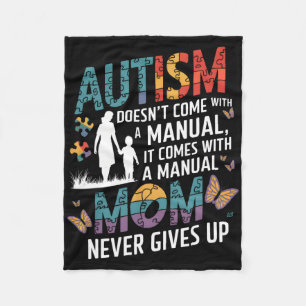 Cobertor De Velo Consciência do Autismo 2025 não vem com um manual 