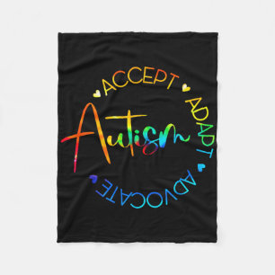 Cobertor De Velo Consciência do Autismo Aceitar Adaptar Advogar Mãe