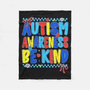 Cobertor De Velo Consciência do autismo elegante seja gentil para m