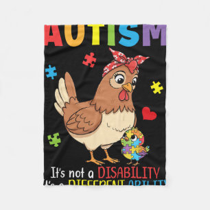 Cobertor De Velo Consciência do Autismo Mãe Galinha Habilidade Dife