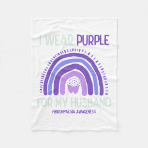Cobertor De Velo Consciência Eu Visto Roxo Para Meu Marido
