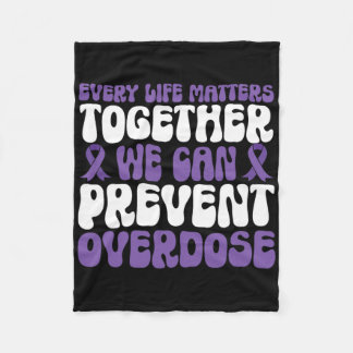 Cobertor De Velo Conscientização sobre overdose - Podemos prevenir