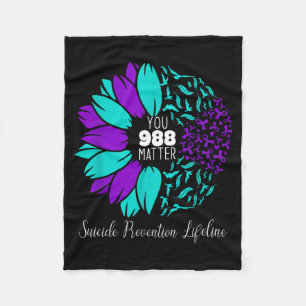 Cobertor De Velo Conscientização sobre Prevenção 988 Projeto Ponto 