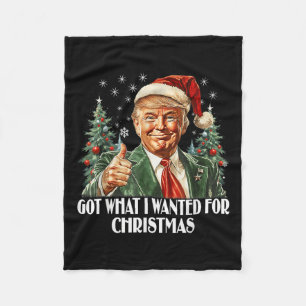 Cobertor De Velo Consegui O Que Queria No Natal - Trump Xmas