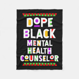 Cobertor De Velo Conselheiro de Saúde Mental Negra Trabalho African