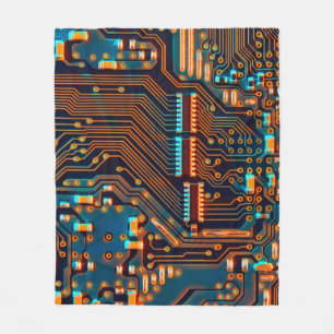 Cobertor De Velo Conselho de circuito eletrônico fechado. fundo,var
