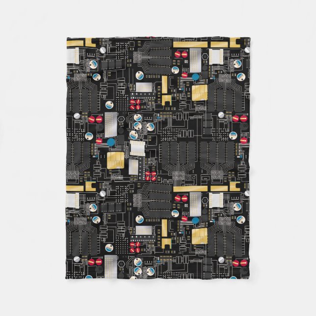Cobertor De Velo Conselho de circuito preto (Frente)