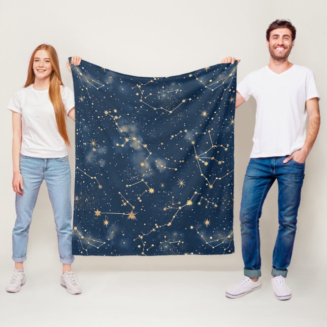 Cobertor De Velo Constelação Celeste - Noite Estrelada (In Situ)
