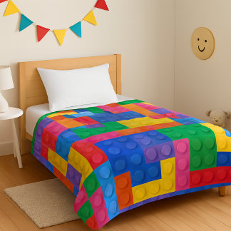 Cobertor De Velo Construction Building Blocks Toy Pattern 2