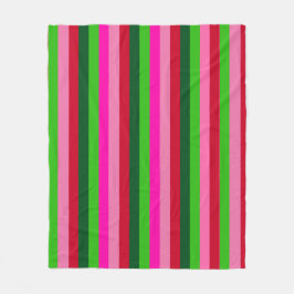 Cobertor De Velo Contemporary Colors Christmas Stripes