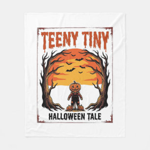 Cobertor De Velo Conto de Halloween Teeny Tiny Assustador Cena Vint