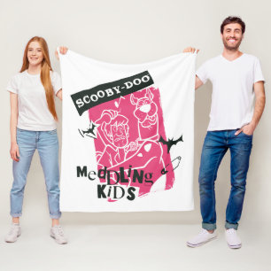 Cobertor De Velo Contorno de Crianças com Medalhas Shaggy e Scooby
