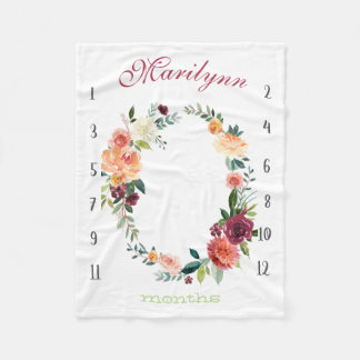 Cobertor De Velo Controlador de crescimento - Flores de aquarela ma