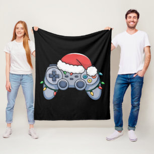 Cobertor De Velo Controlador de Video Game Chapéu de Natal do Papai