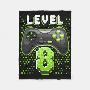Cobertor De Velo Controlador de Video Game Nível 8 Aniversário de 8