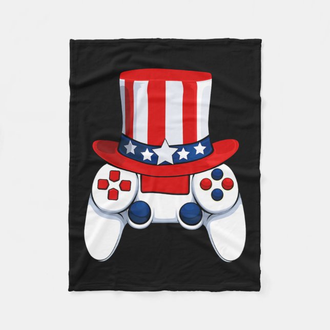 Cobertor De Velo Controladora American Hat 4 De Julho Usa (Frente)
