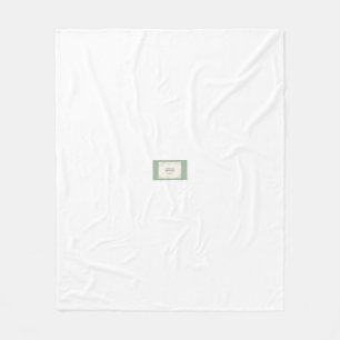 Cobertor De Velo Convite de Casamento Botânico Verde Safira Elegant