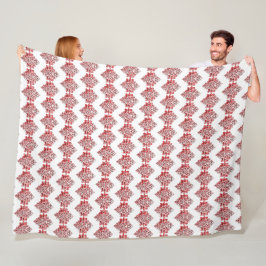 Cobertor De Velo Convite de Damasco Vermelho | Elegante Preto e Ver