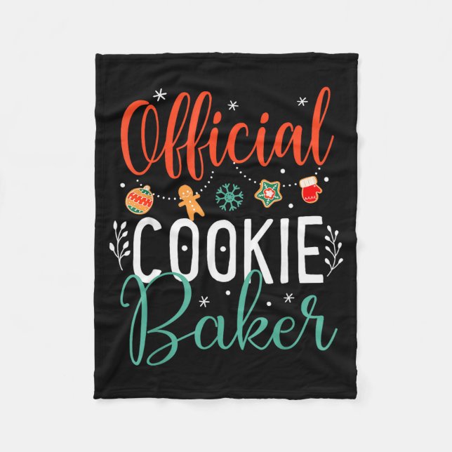 Cobertor De Velo Cookie Baker Funny Christmas Couples Matching  (Frente)