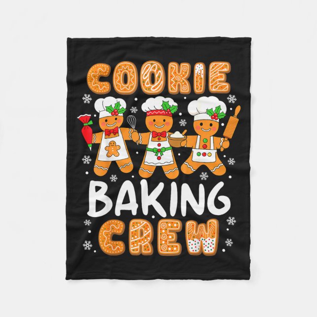 Cobertor De Velo Cookie Baking Crew Christmas Funny Gingerbread Lov (Frente)