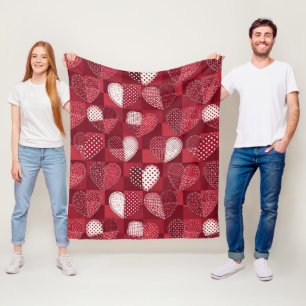 Cobertor De Velo Copo Caprichoso Coração Cupido Vermelho Branco Pre