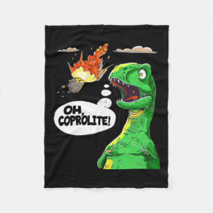Cobertor De Velo Coprolite Paleontologia Humor Engraçado Dinossauro