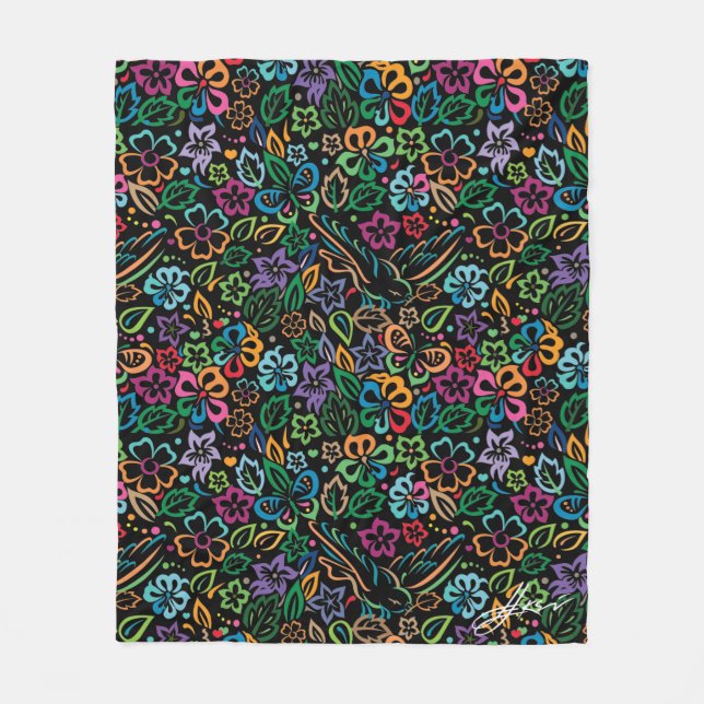 Cobertor De Velo Cor da vida (Frente)