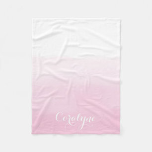 Cobertor De Velo Cor d'água Rosa Esbranquiçada Personalizada