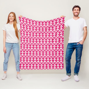 Cobertor De Velo Cor damasco de Ikat marroquina, cor-de-rosa e bran