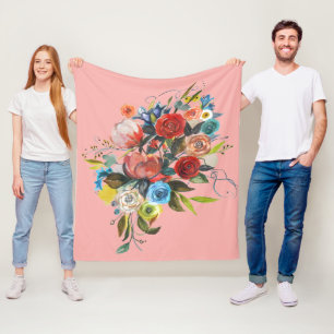 Cobertor De Velo Cor de Água Doce Cor de Coral Cor de Água - Rosa P