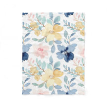 Cor de fundo branca Design Floral de aquarela