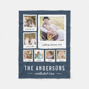 Cobertor De Velo Cor de Fundo Editável de Colagem de Fotos Instantâ